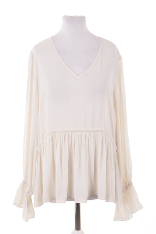 Cremefarbene Bluse
