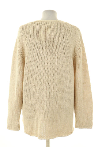 Beiger Pullover 26% Wolle