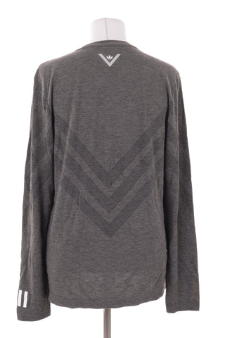Graue Bluse 39% Wolle