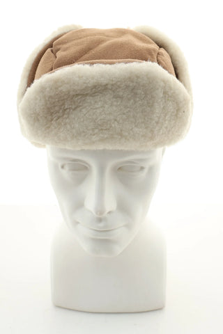 Beige Mütze aus Wolle