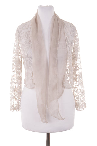 Blumen-Strickjacke