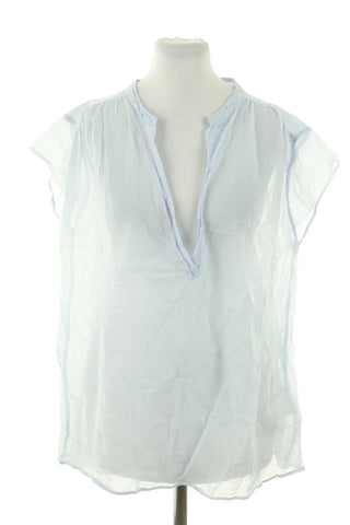 Blaue Bluse