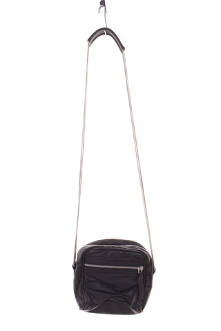 Schwarze Ledertasche