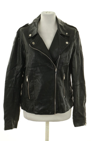 Schwarze Bikerjacke
