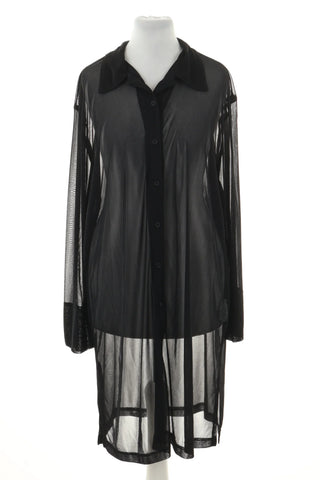 Schwarze Überwurfjacke