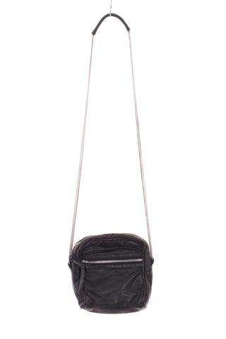 Schwarze Ledertasche