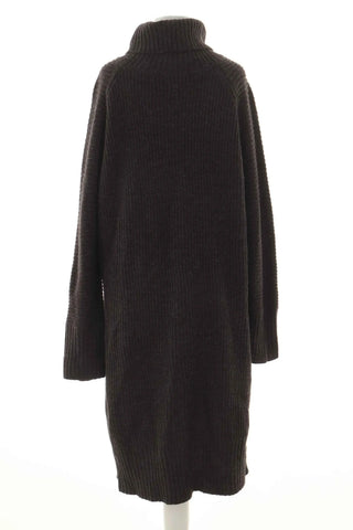 Graphitfarbenes Kleid 15% Wolle