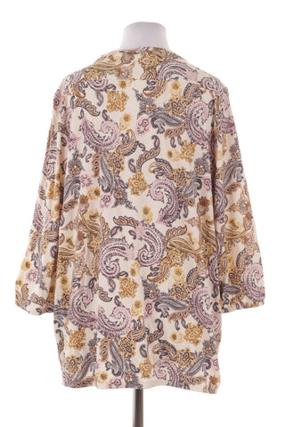 Bluse mit Muster, 50 % Modal
