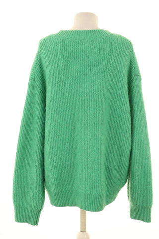 Grüner Pullover 8% Wolle