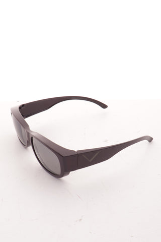 Burgunderrote Brille