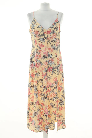 Gelbes Kleid mit Blumenmuster