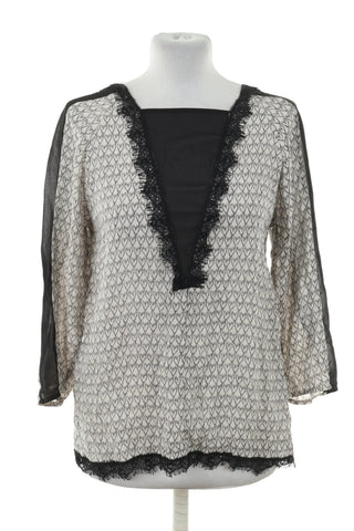 Seidenbluse mit Muster