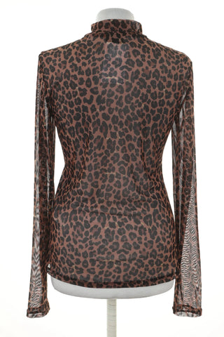 Leopardenmuster-Bluse