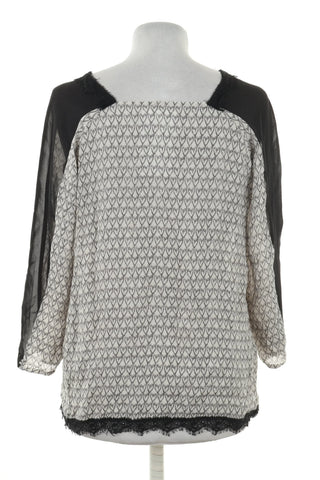 Seidenbluse mit Muster