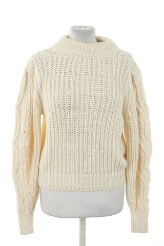 Cremefarbener Pullover