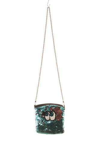 Blaue Handtasche