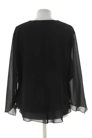 Schwarze Überwurfjacke
