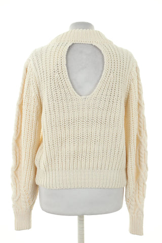 Cremefarbener Pullover