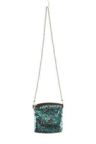 Blaue Handtasche