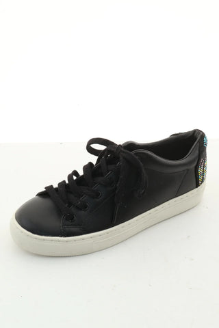 Schwarze Lederschuhe