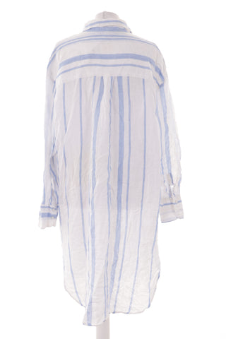 Gestreiftes Kleid aus 100 % Leinen