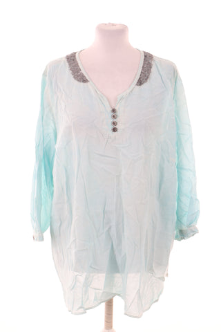 Blaue Bluse