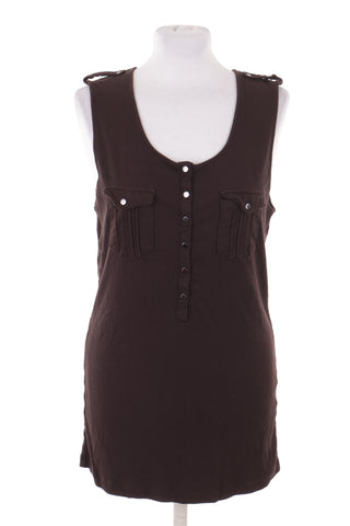Schokoladenfarbener Top