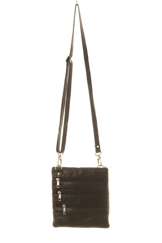 Schwarze Ledertasche