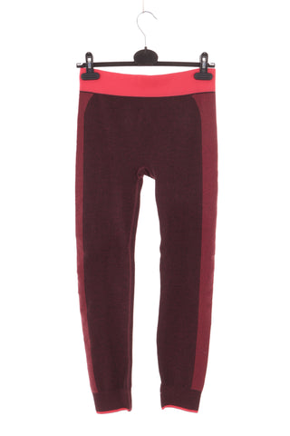 Burgunderrote Leggings