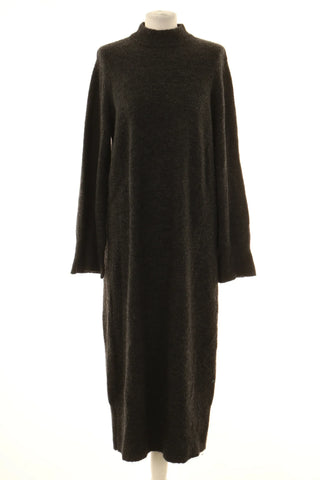 Kleid grau 6% Alpaka, 6% Wolle