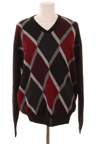 Pullover mit Muster 50% Wolle