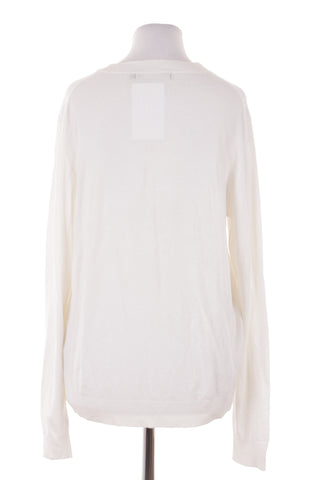 Weißer Pullover