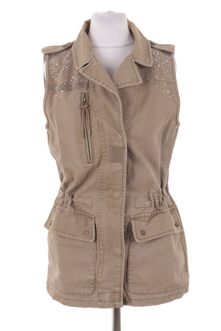 Beige Weste