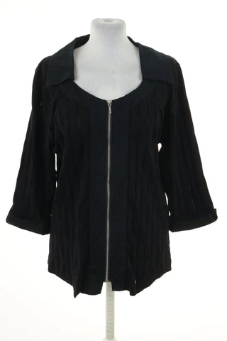 Schwarzes Blusentop