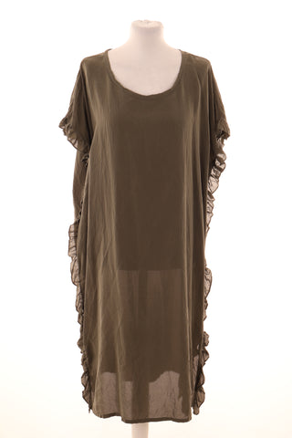 Grünes Kleid 100% Seide