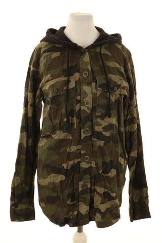 Kapuzenbluse im Camouflage-Stil