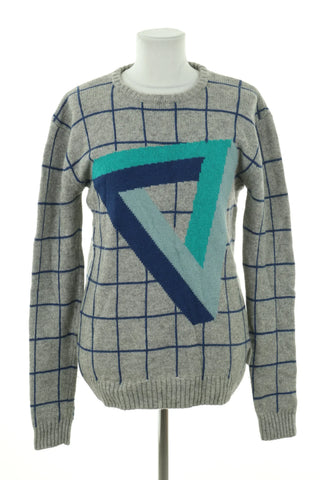 Pullover mit Muster 50% Wolle