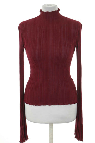 Bordeauxrote Bluse