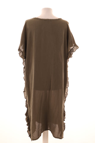 Grünes Kleid 100% Seide