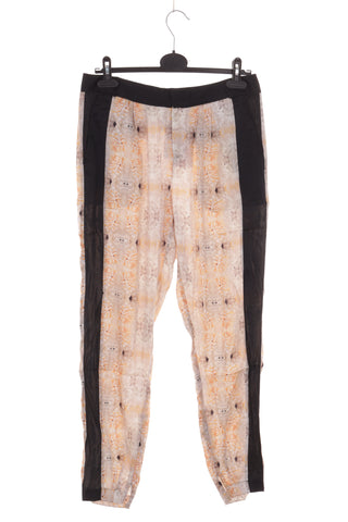Hose mit Muster, 95 % Seide