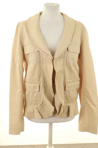 Beige Jacke