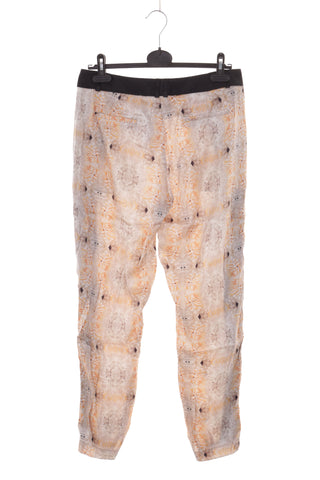 Hose mit Muster, 95 % Seide