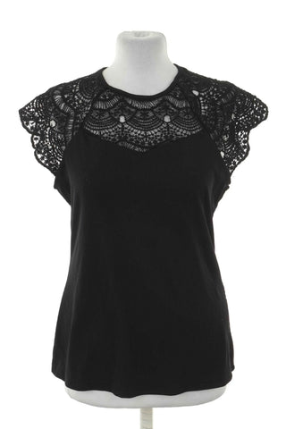 Schwarzes Blusentop