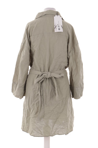 Grünes Kleid, 52 % Leinen