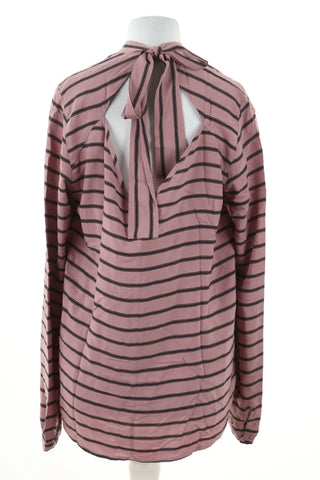 Rosa Bluse mit Streifen