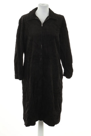 Schwarzes Cordkleid
