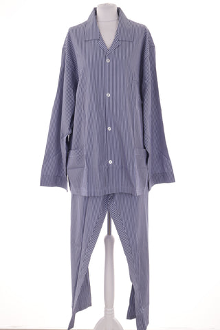 Streifenpyjama aus 100 % Baumwolle