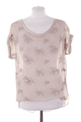 Bestickte Bluse aus 100 % Seide