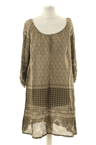 Kleid mit Muster 20% Seide