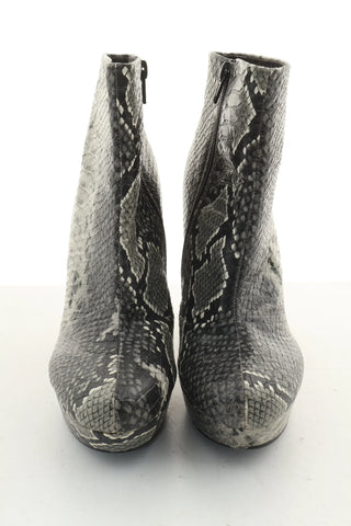 Schlangenprint Stiefeletten